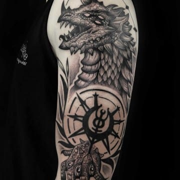dragon graphic tattoo 2
