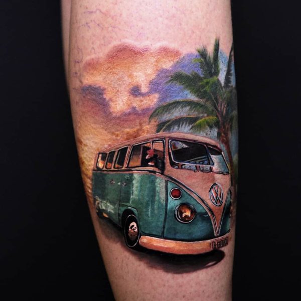 vw t4 realistic tatoocolor