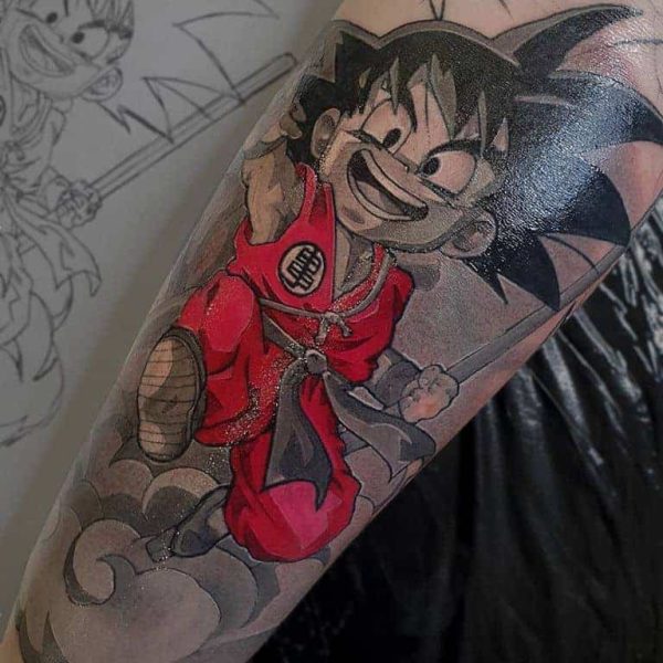tatuaż dragon ball