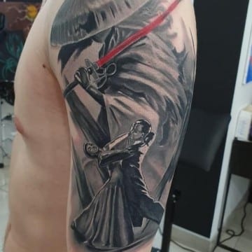 samuraj tatuaż