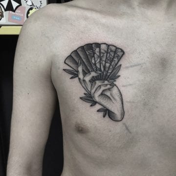 tatuaż klatka piersiowa