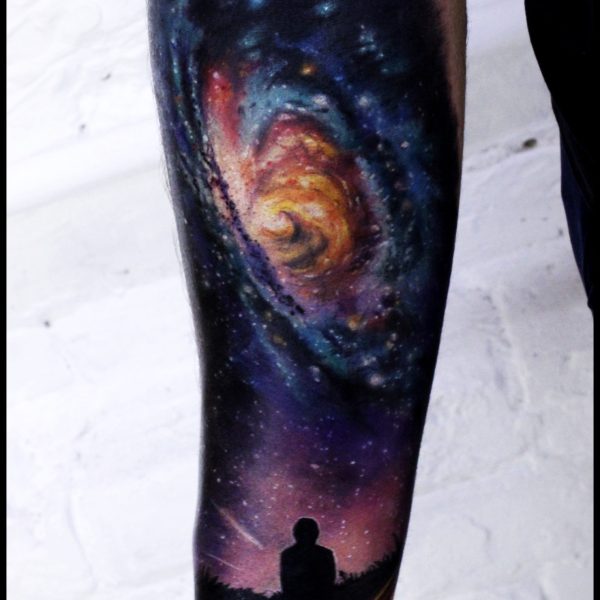 tatuaż kosmos