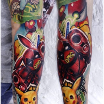 tatuaż pokemon